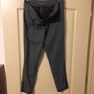 Plaid pattern dress pants